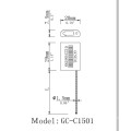 ISO 17712 konforme Kabel Lock Sicherheitssiegel